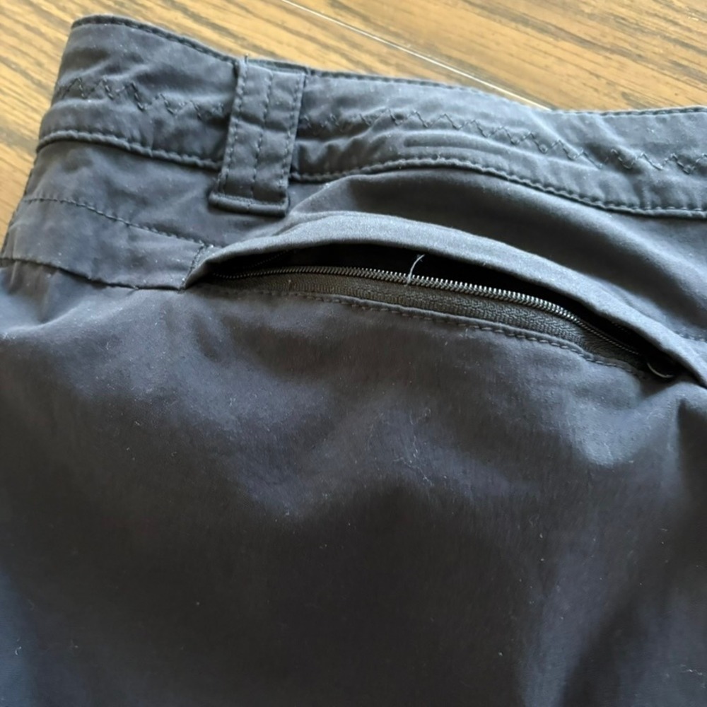 Eddie Bauer Womens Travex Shorts Size 14 Charcoal Black Stretch Hiking Outdoor - Picture 10 of 13